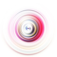 Colorful radial motion effect. Abstract rounded background. Color curves and sphere. Multi color gradient rings and circles wallpaper. Colored texture backdrop and banner.