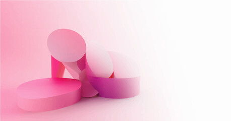 gradients pink and white backgrounds