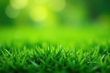 Vibrant green grass, newly sprouted, dew-kissed , lawn, bright