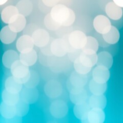 Obraz premium Blurred light blue turquoise hue background with blur round bokeh circle soft light tones Bokeh light lights background bokeh abstract light bright effect shiny