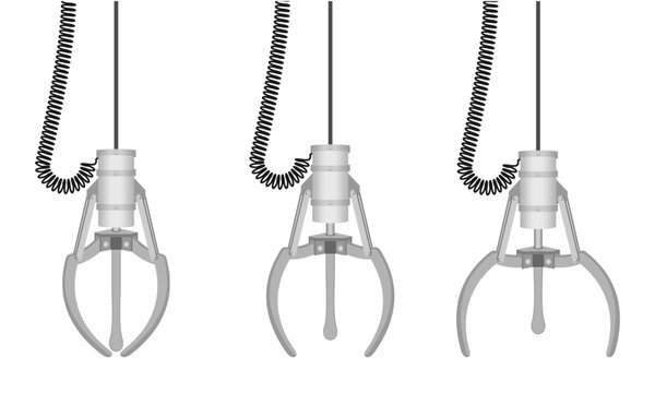 crane claw machine set vector illustration isolated on white background.