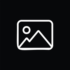 No image available icon. vector flat black simple trendy style illustration for web and app.