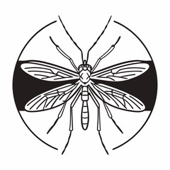 black and white flower