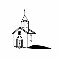 church icon vector