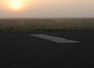 Fototapeta premium Detail of a highway road in Mexico