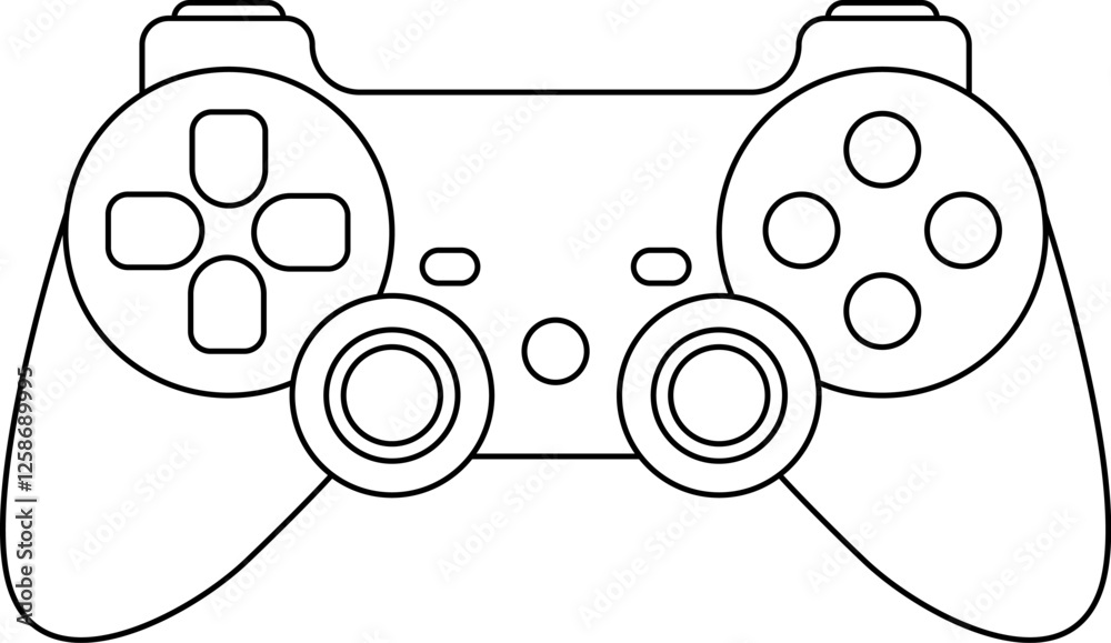 Fototapete games icon vector. gamepad new concept. black and white game controller symbol trendy flat and simpl