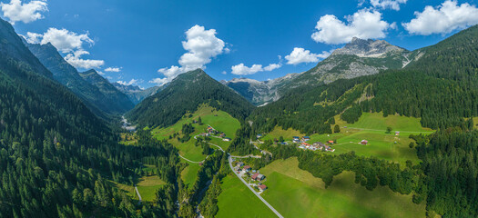 Sommer Idyllischen Hornbachtal Einem Seitental