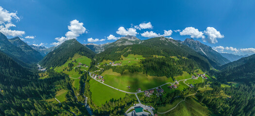 Sommer Idyllischen Hornbachtal Einem Seitental