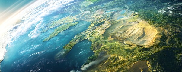 An artistic representation the terraforming process, showcasing techniques to make a planet suitable for human life