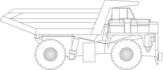 One of the mining trucks most widely used by mining companies