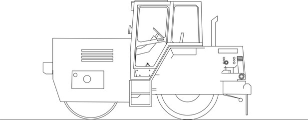 roller road is one of the heavy equipment for soil compaction work