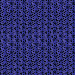 seamless pattern with blue flowers