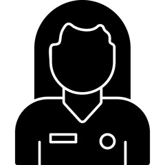 Obraz premium Female Student Icon