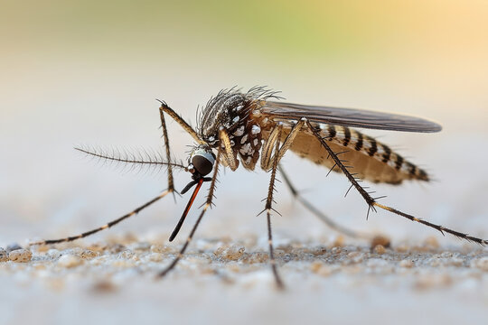 A Mosquito on the Hunt for Food