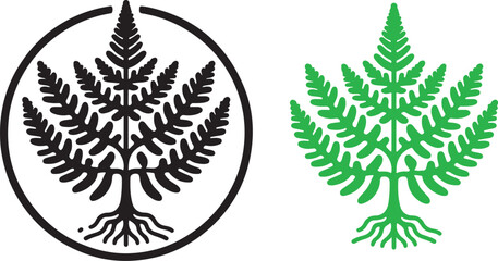 isolated Lygodium japonicum  fern icon Vector, Lygodium japonicum  fern icon Silhouette,Lygodium japonicum  fern icon   set, black Lygodium japonicum  fern symbol for logo,color Lygodium japonicum  fe