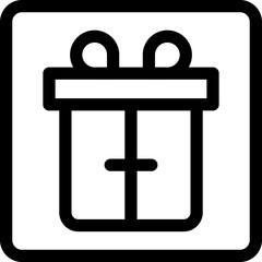 Obraz premium Gift Box Icon