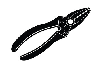 Silhouette of a pliers vector art illustration3.eps
