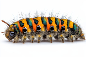 Close-Up of a Colorful Caterpillar Bug