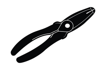Silhouette of a pliers vector art illustration1.eps