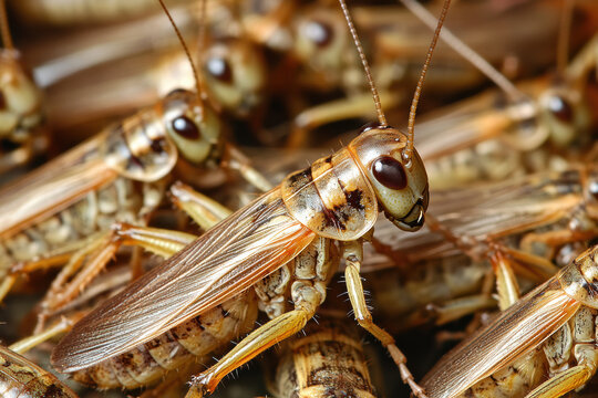 Brown Cricket in Its Natural Habitat