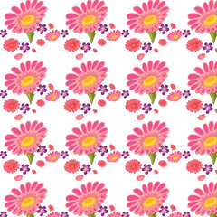 seamless pattern with flowers