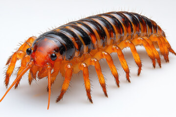 Fototapeta premium Exotic Centipede with Bright Colors
