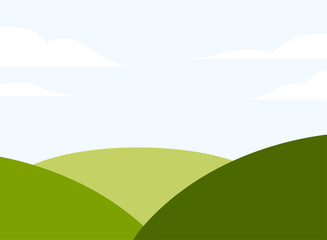 Illustration of an Beautiful Landscape Background Scenery