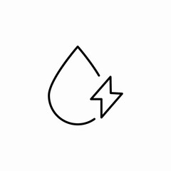 hydroenergy system icon sign vector