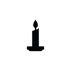 Obraz premium Candle Icon Vector Illustration