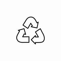 recycle waste icon sign vector