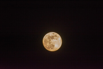 full moon rising