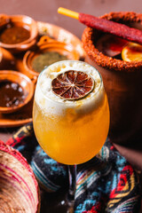 Beautiful cocktail with vibrant colors and elegant presentation