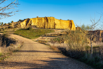 Viewpoints of the cliffs of Burujon in the mountains of Toledo, Castilla la Mancha