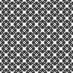 Black and white seamless abstract pattern. Background and backdrop. Grayscale ornamental design.