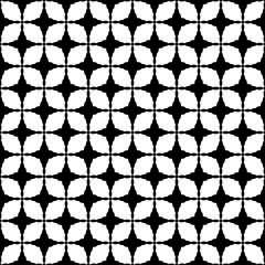 Black and white seamless abstract pattern. Background and backdrop. Grayscale ornamental design.