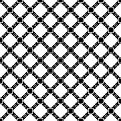 Naklejka premium Black and white seamless abstract pattern. Background and backdrop. Grayscale ornamental design.