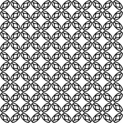 Fototapeta premium Black and white seamless abstract pattern. Background and backdrop. Grayscale ornamental design.