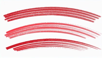 Obraz premium Crayon brush stroke red underline. Chalk pen highlight stroke. Vector hand drawn brush underline element set for accent, crayon texture emphasis element. Red chalk perfect any project.