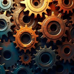 gear wheels background