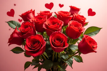 Obraz premium bouquet of red roses