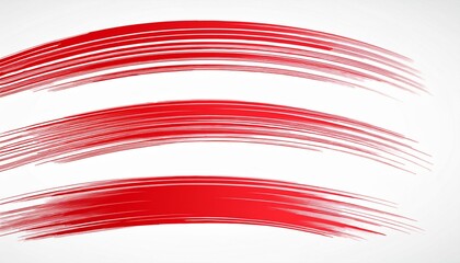 Obraz premium Red brush stroke underline. Marker pen highlight stroke. Vector swoosh brush underline set for accent, marker emphasis element.