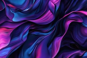 Obraz premium Swirling Abstract Colors in Deep Purple and Vibrant Pink Tones