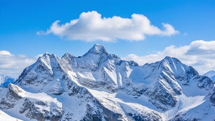 Snowy wonders above the clouds