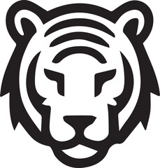 tiger head silhouette