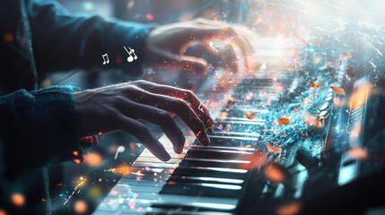 Enchanted Piano: A Symphony of Light and Sound