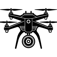 Drone camera vector illustration. 