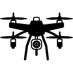 Drone camera vector illustration. 
