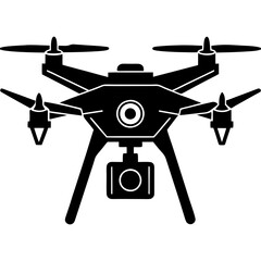 Drone camera vector illustration. 