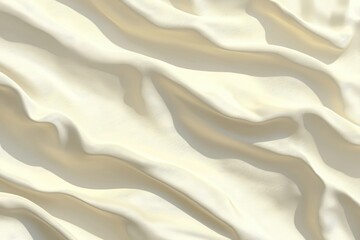 Fototapeta premium Soft undulating fabric texture in light cream color with shadows