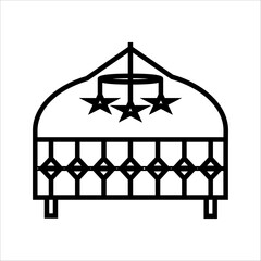 baby swing icon vector illustration symbol design, on a white background